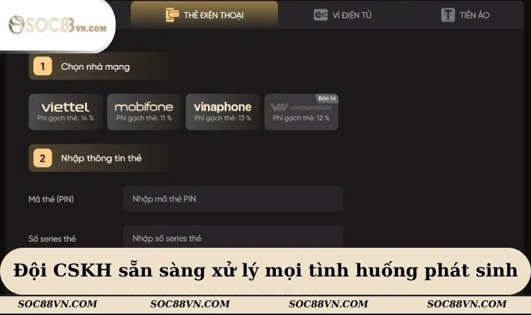 Đội CSKH sẵn sàng xử lý mọi tình huống phát sinh