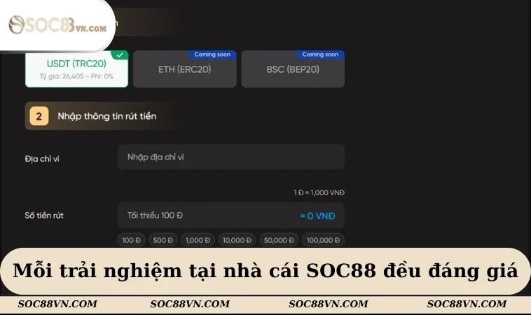Mỗi trải nghiệm tại nhà cái SOC88 đều đáng giá